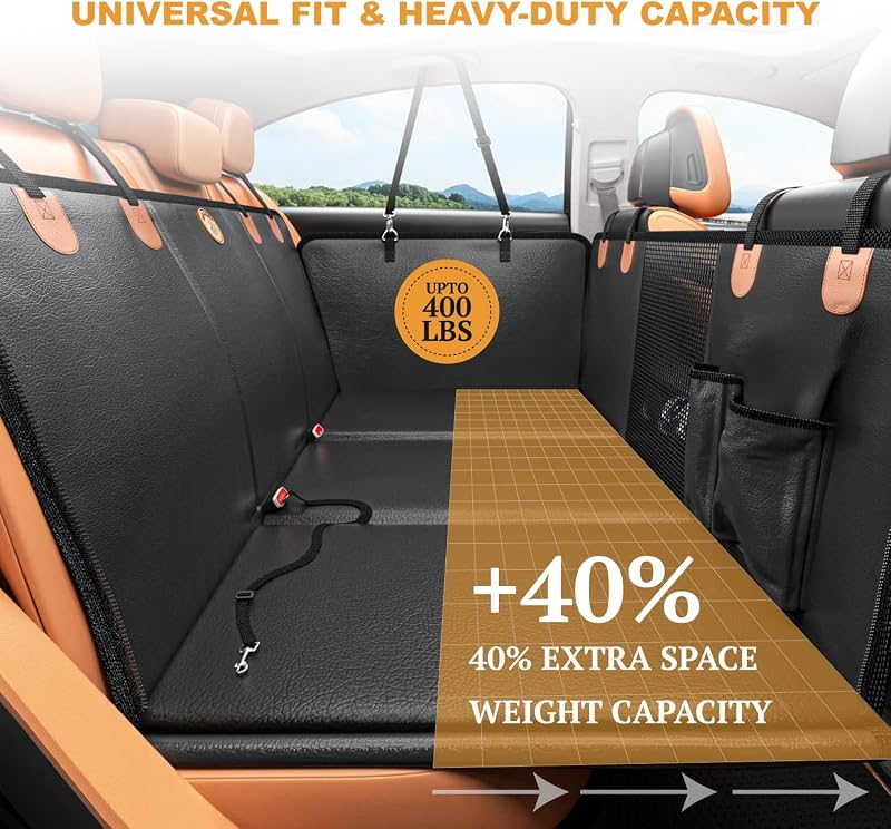 Extensor asiento perro auto resistente agua antiarañazos