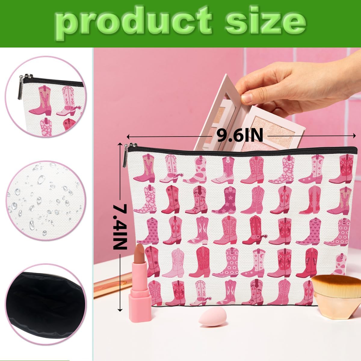 Bolsa cosméticos mujer negra regalo Juneteenth multicolor