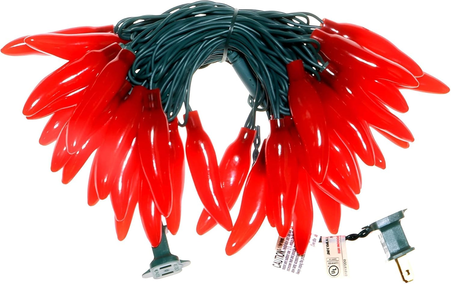 35 Luces LED Rojas Guirnalda Navidad Hogar 18ft Cable Verde