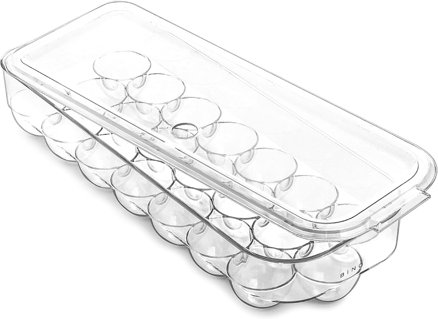 Recipiente plástico huevos transparente 21uds resistente