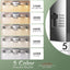 Lámpara baño cromada 4 luces LED regulable