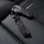 Cadena llave cuero para coche con anillo D anti-pérdida