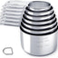 Set 7 Pzas Tazas Medidoras Acero Inox para Cocina