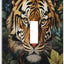 Cubiertas decorativas interruptor arte tigre placa pared