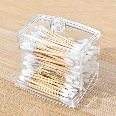 Dispensador hisopos algodón 10oz con tapa plástico