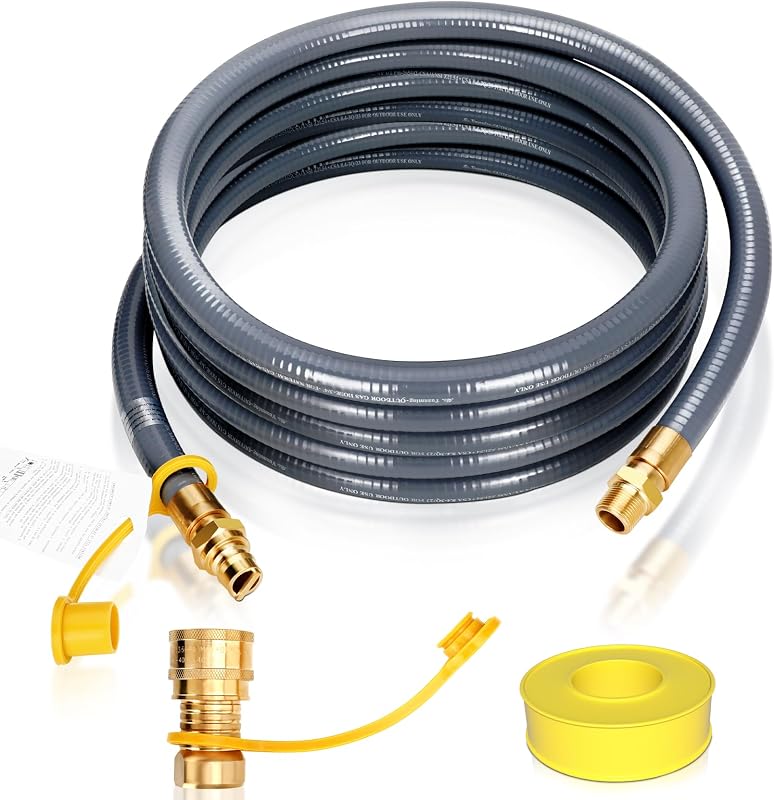 Manguera gas natural 3/4" 24ft conexión rápida