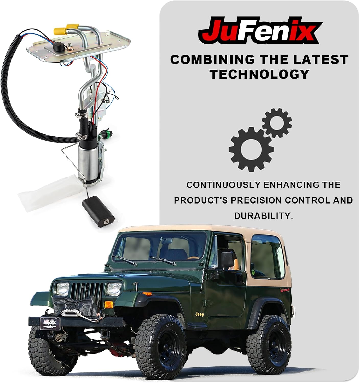 Bomba combustible comp Jeep Wrangler YJ 2.5L 4.0L 20gal