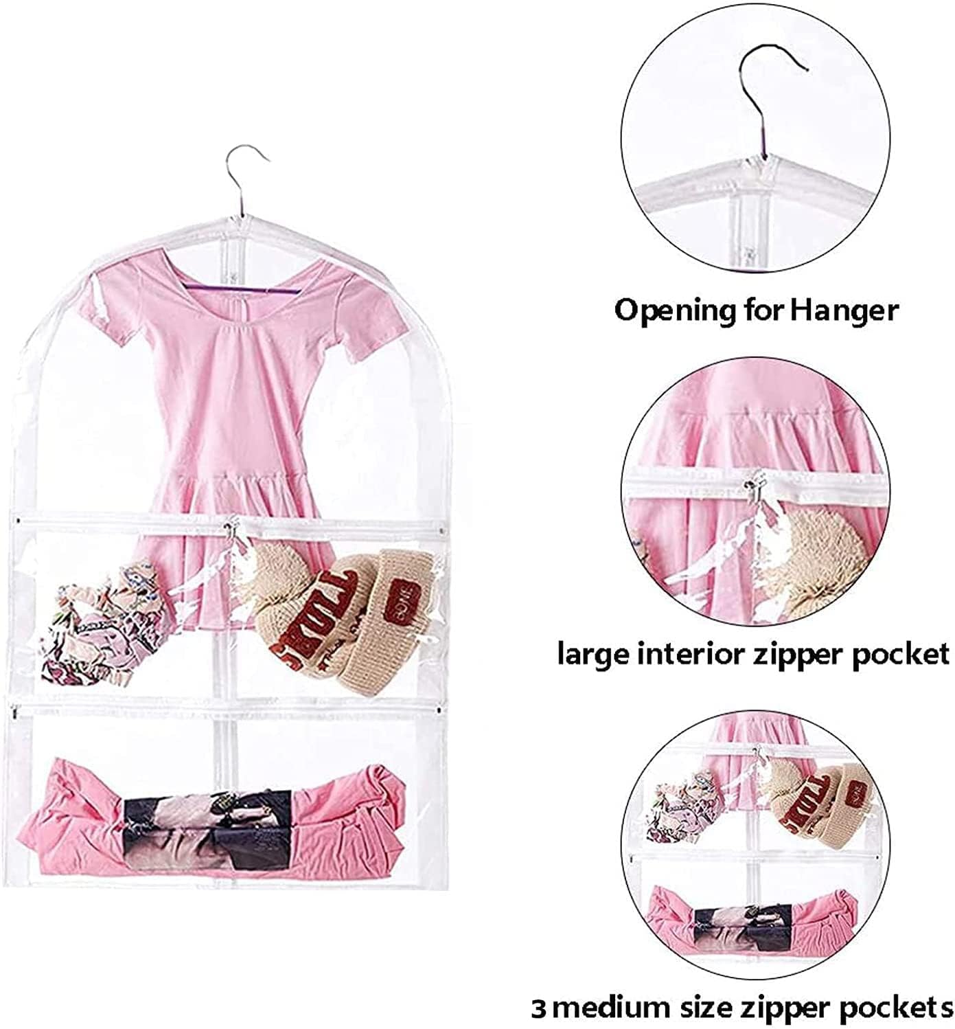 Bolsa ropa colgante impermeable 35pulg viaje con cremallera