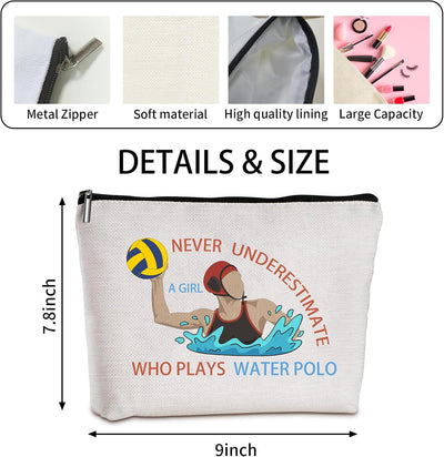 Bolsa maquillaje para waterpolo blanco