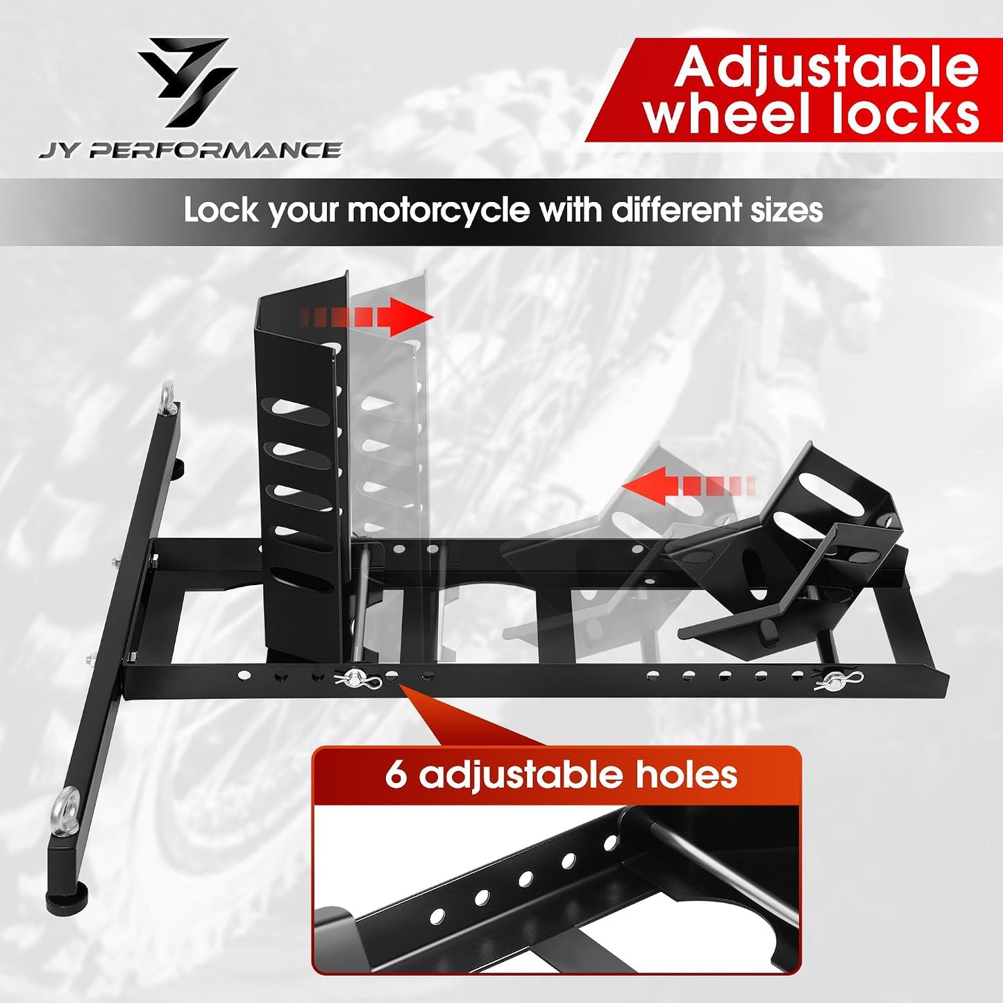 Soporte rueda delantera motocicleta ajustable 1800lb