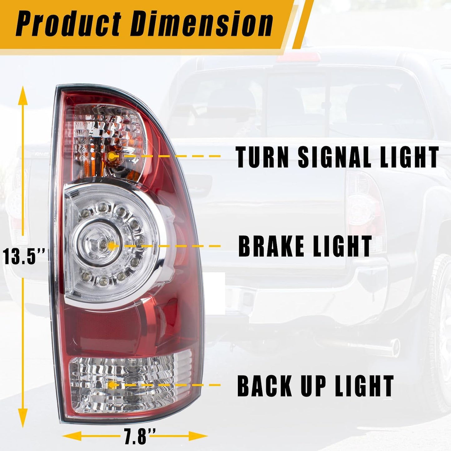 Luz trasera derecha Toyota Tacoma 05-15 LED