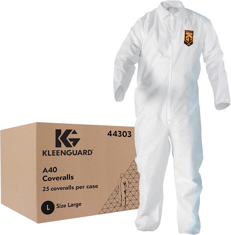 Overol protección líquidos partículas cremallera blanco