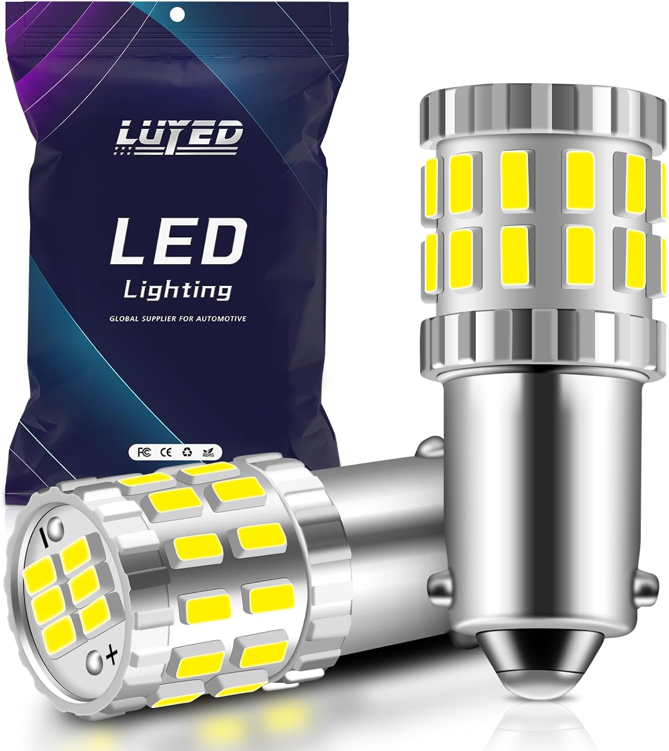 Bombilla LED xenón blanco interior auto 1060lm pack 2