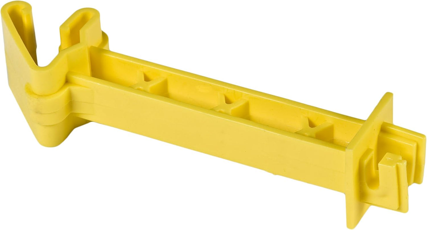 Aislante enganche rápido 5" 25pzas amarillo T-Post