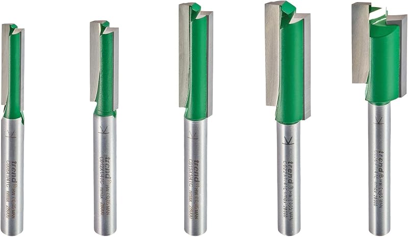 Set cortador brocas mortaja 1/4pulg 5 Pzas