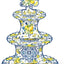 Soporte cupcakes 3 niveles decoración mediterránea limón