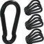 10 Ganchos Resorte Acero Inox M5 1.96pulg para Campamento