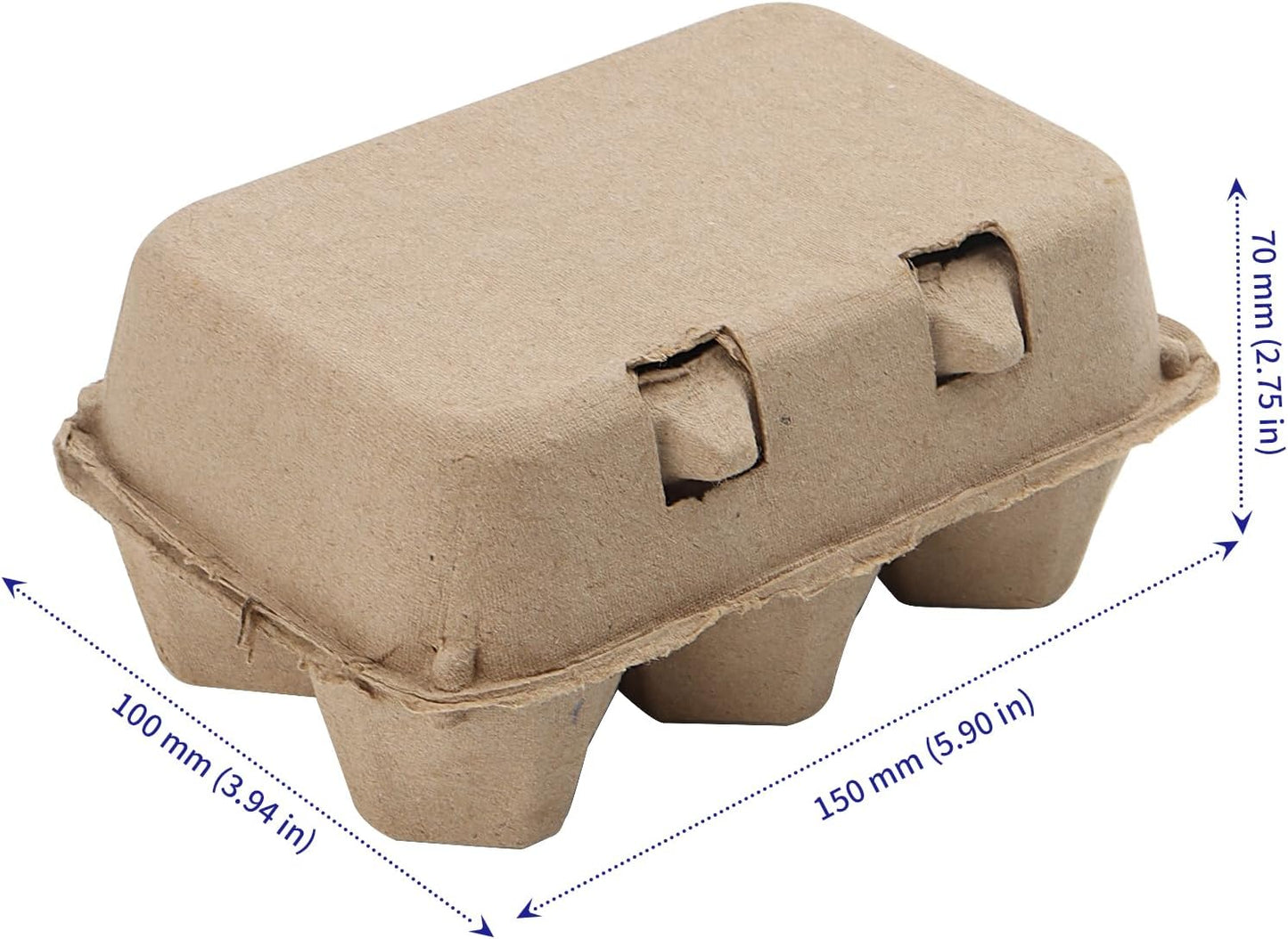 Pack 30 cajas huevos papel para 6 huevos pequeños