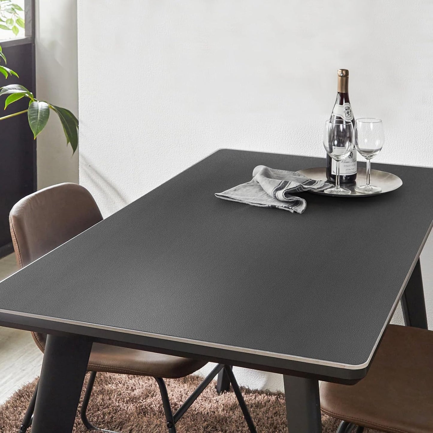 Tapete escritorio PVC gris oscuro 1.5mm impermeable