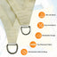 Toldo triangular terraza 12x12x12pies color crema