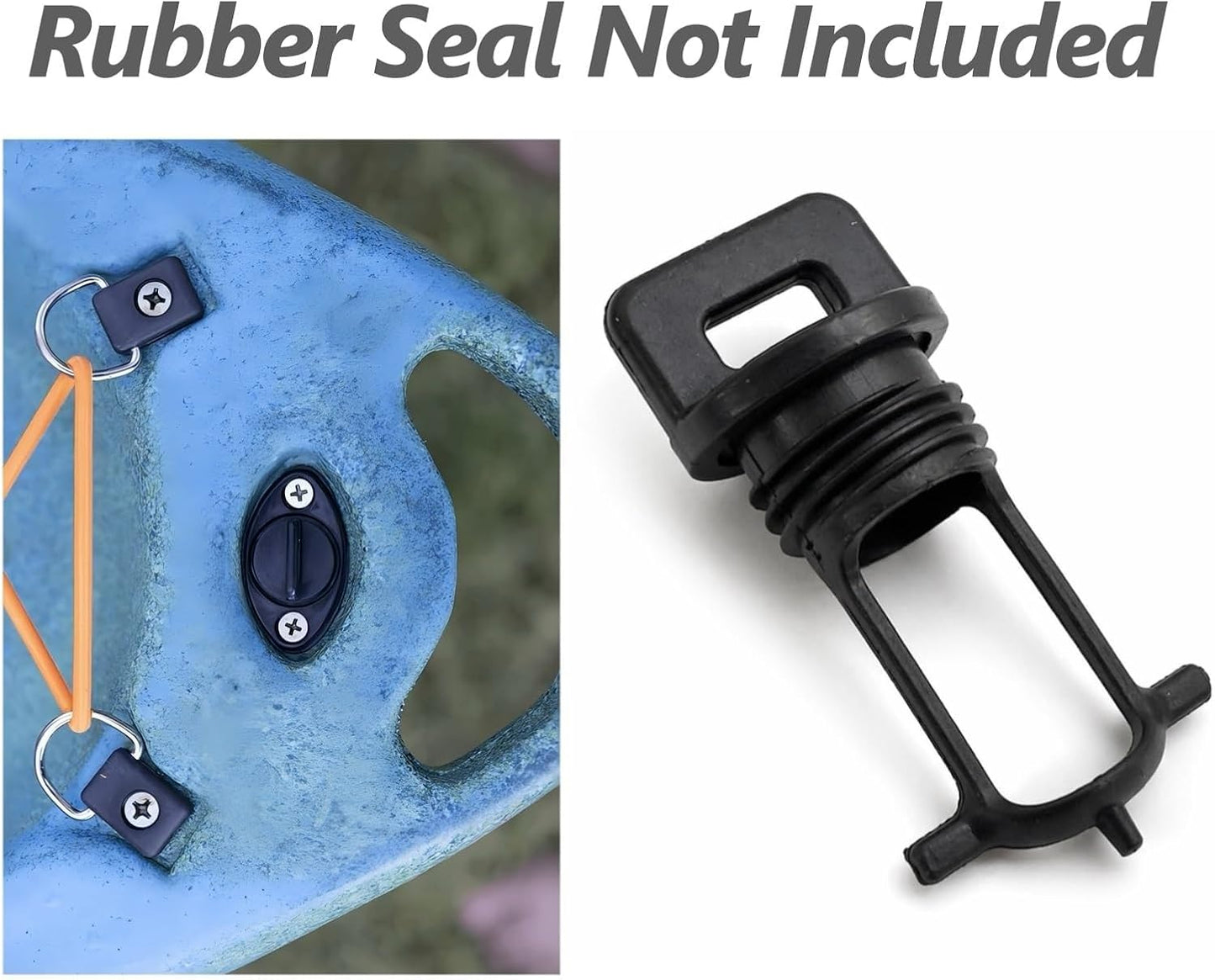 Tapón drenaje universal para kayak de plástico negro 52802