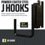 Ganchos J pista E 5,08cm pack 4 para riel remolques
