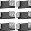 6 Letreros Led Negro Con Luces Emergencia Batería Ul