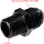 2 Pzas Adaptador Tubo Aluminio Negro 10AN a 1/2NPT