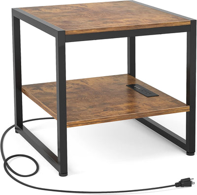 Mesa auxiliar con carga y mini frigorífico 20pulg