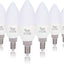 Bombilla LED B11 E12 forma vela 7W decorativo 110-120V