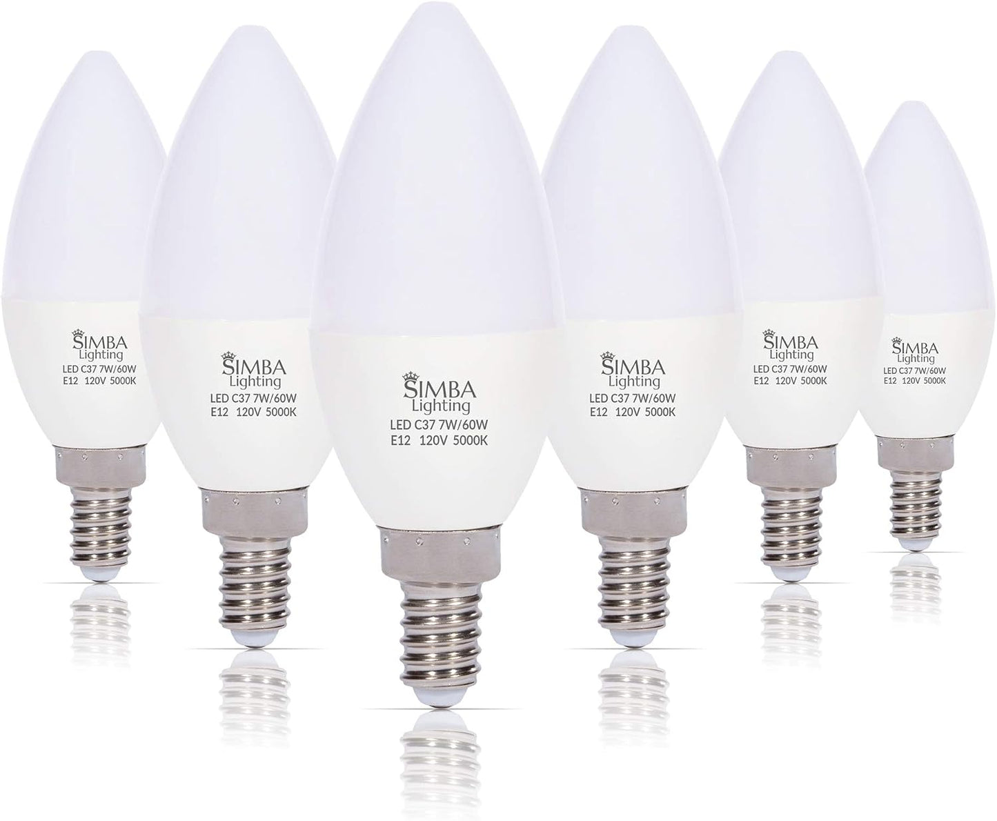 Bombilla LED B11 E12 forma vela 7W decorativo 110-120V