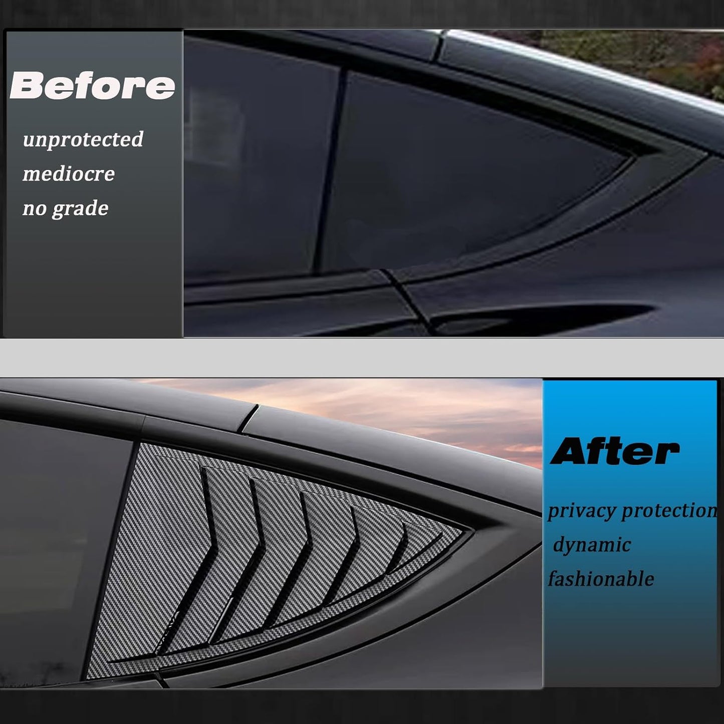 Cubierta ventana trasera Tesla Model Y 21-25 fibra carbono