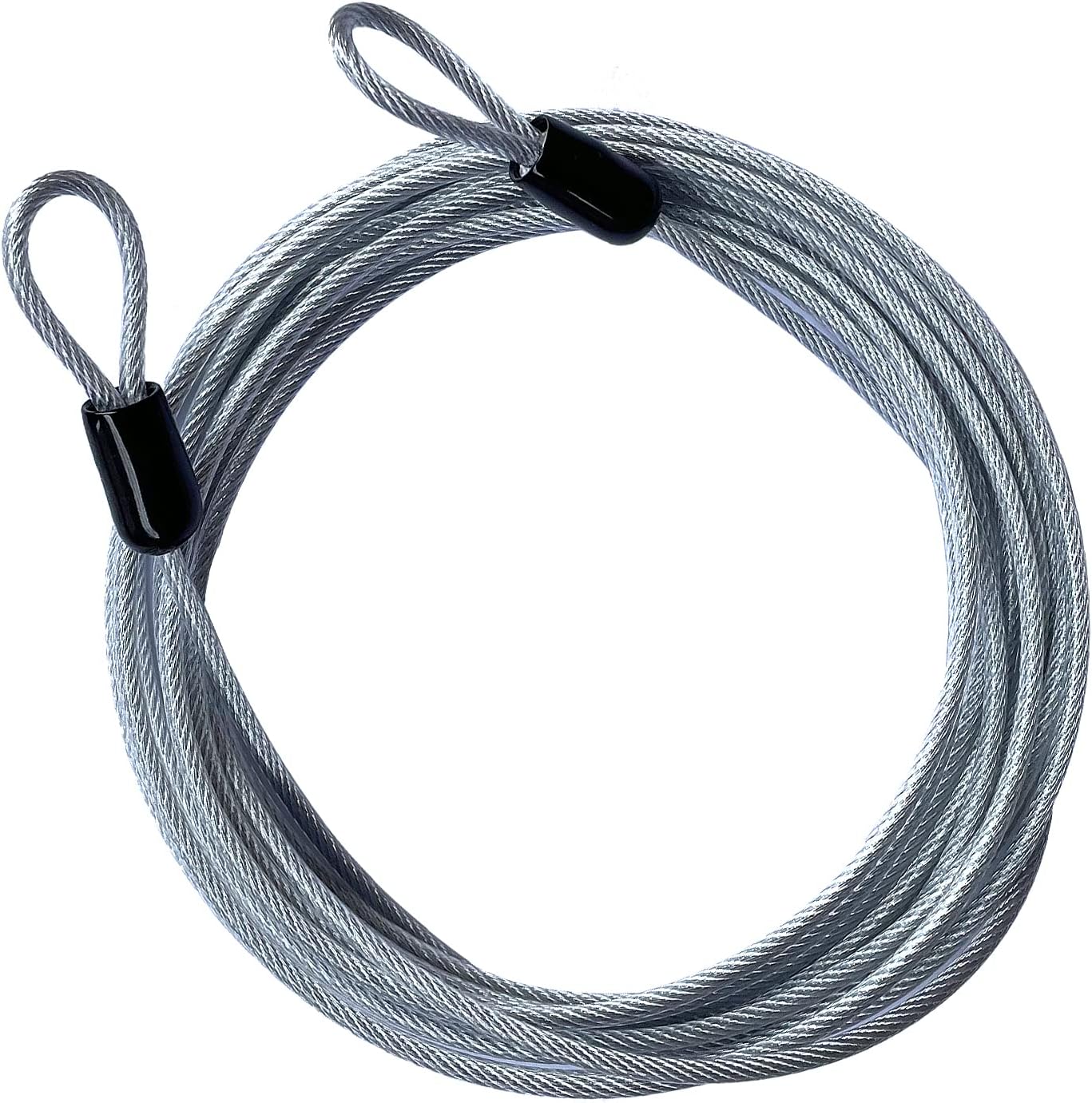 Cable seguridad acero trenzado 9.14m doble bucle viaje