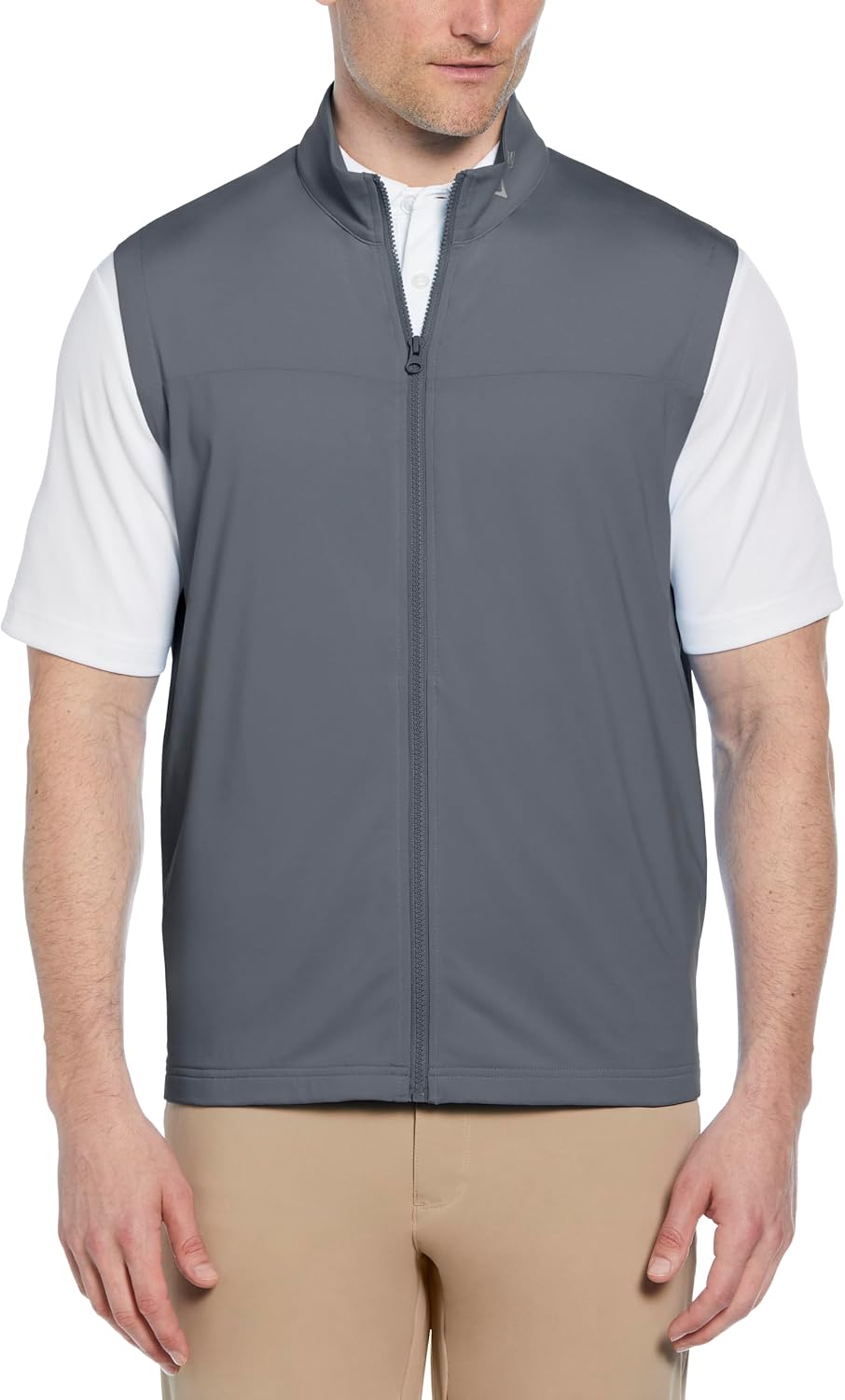 Chaleco golf hombre cremallera Aquapel tela elástica