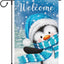 Bandera jardín invierno 12x18" doble cara pingüino
