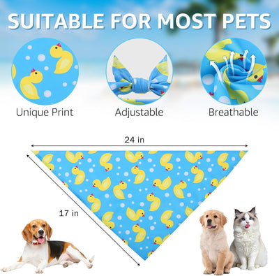 30 Bandanas Triangulares Perros Verano Coloridas