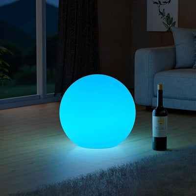 Lámpara esfera LED 12pulg control remoto RGB impermeable
