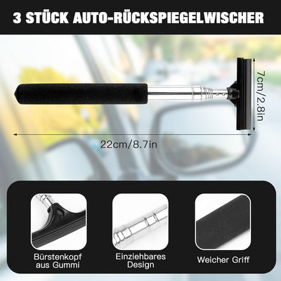 Escobilla retráctil para espejo retrovisor coche clima lluvioso