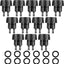12 Conectores manguera riego 1/4 a 3/4 pulg