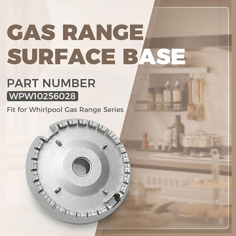 Base Quemador para Hornalla Whirlpool de Acero Inox
