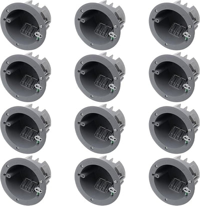 Caja salida eléctrica redonda 1 gang 18" cubicas PVC ETL