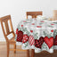 Mantel redondo San Valentín 70x70pulg corazones rojos lavable
