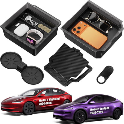 Bandeja organizadora consola Tesla Modelo Y Juniper 2025/2026