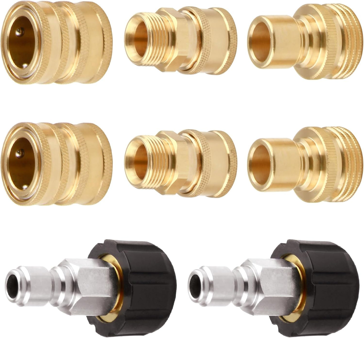 Set 8 pzas adaptadores M22 a 3/8 y 3/4"