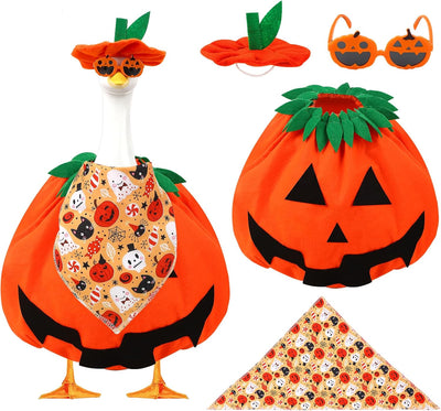 Traje ganso Halloween 4 pzas con sombrero bandana 23pulg