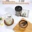 Taza vidrio 13oz con pajita tapa reutiliz. a prueba de fugas