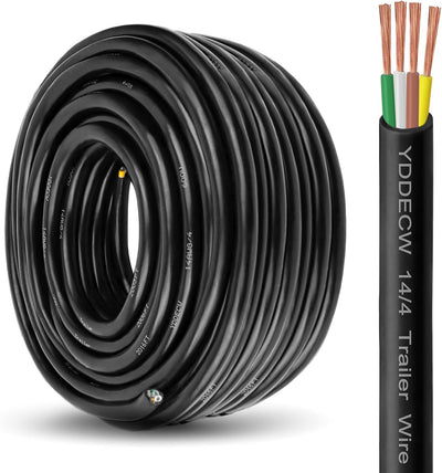 Cable remolque 14/4 cobre puro 100pies para caravana