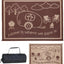 Alfombra reversible RV hogar 8x11ft color marrón/beige