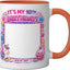 Taza Cerámica Cumpleaños Niña 10 Años Naranja/Blanco