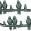 Set 2 ganchos hierro fundido diseño pájaros rama